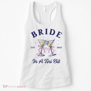 Bachelorette Party Martini Lover Bride An A Tini Bit Bride Women's Tank Top