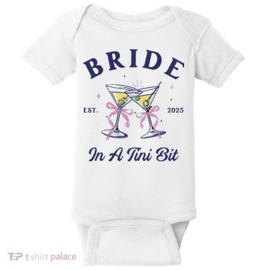 Bachelorette Party Martini Lover Bride An A Tini Bit Bride Baby Bodysuit
