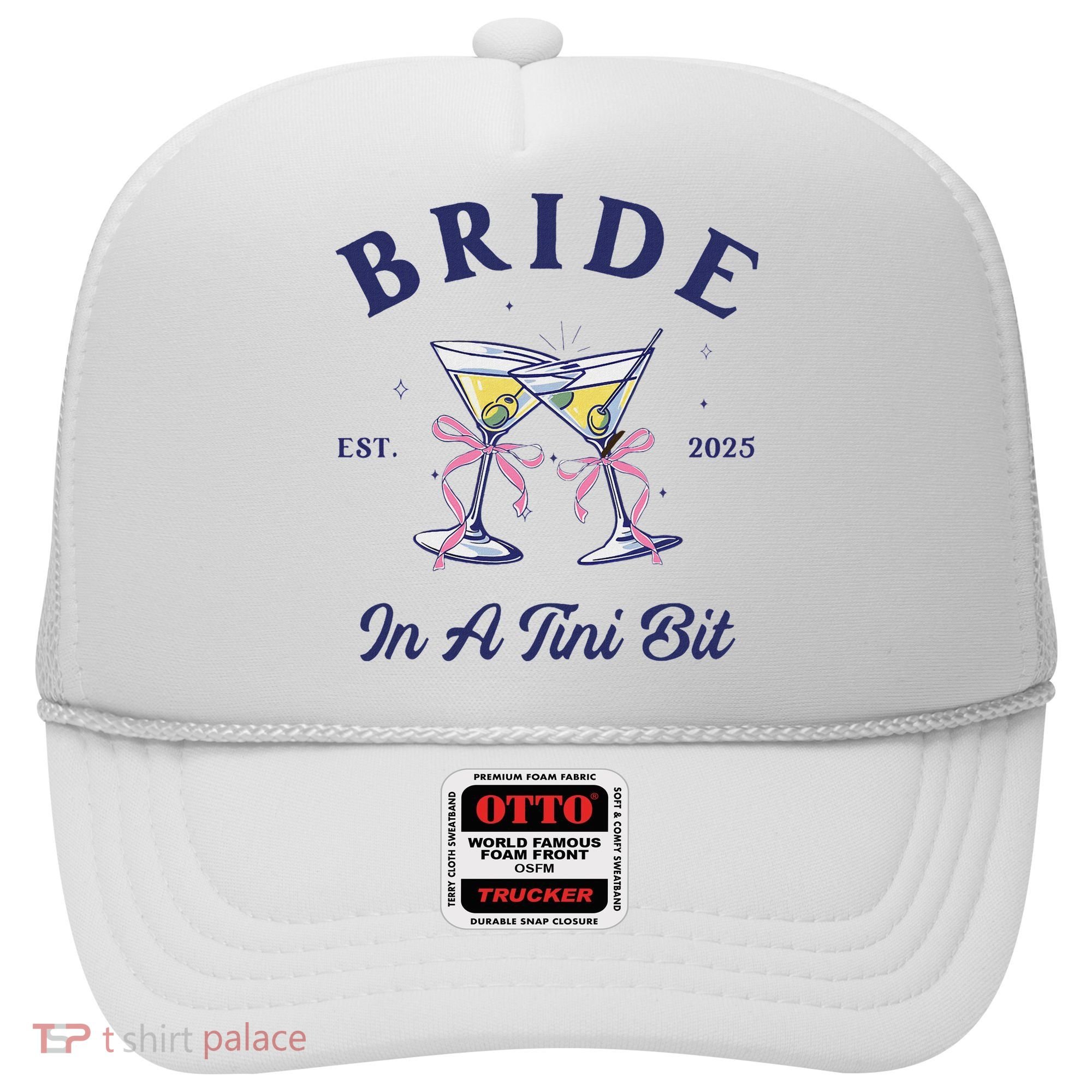 Bachelorette Party Martini Lover Bride An A Tini Bit Bride Hat