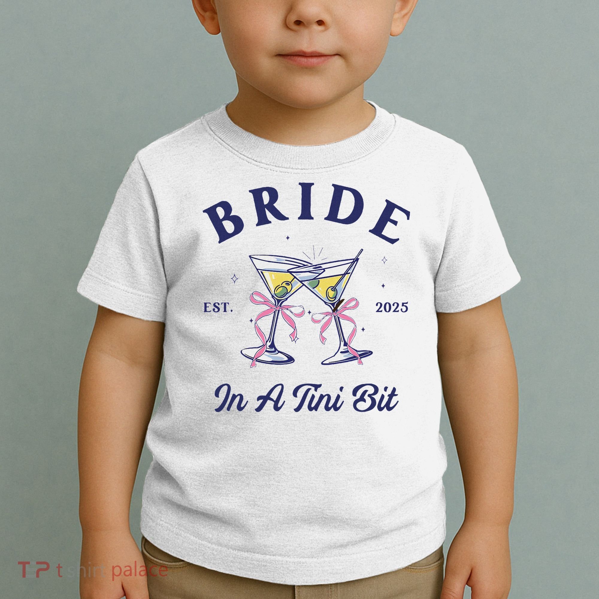 Bachelorette Party Martini Lover Bride An A Tini Bit Bride Toddler T-Shirt