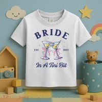 Bachelorette Party Martini Lover Bride An A Tini Bit Bride Toddler T-Shirt thumb 3