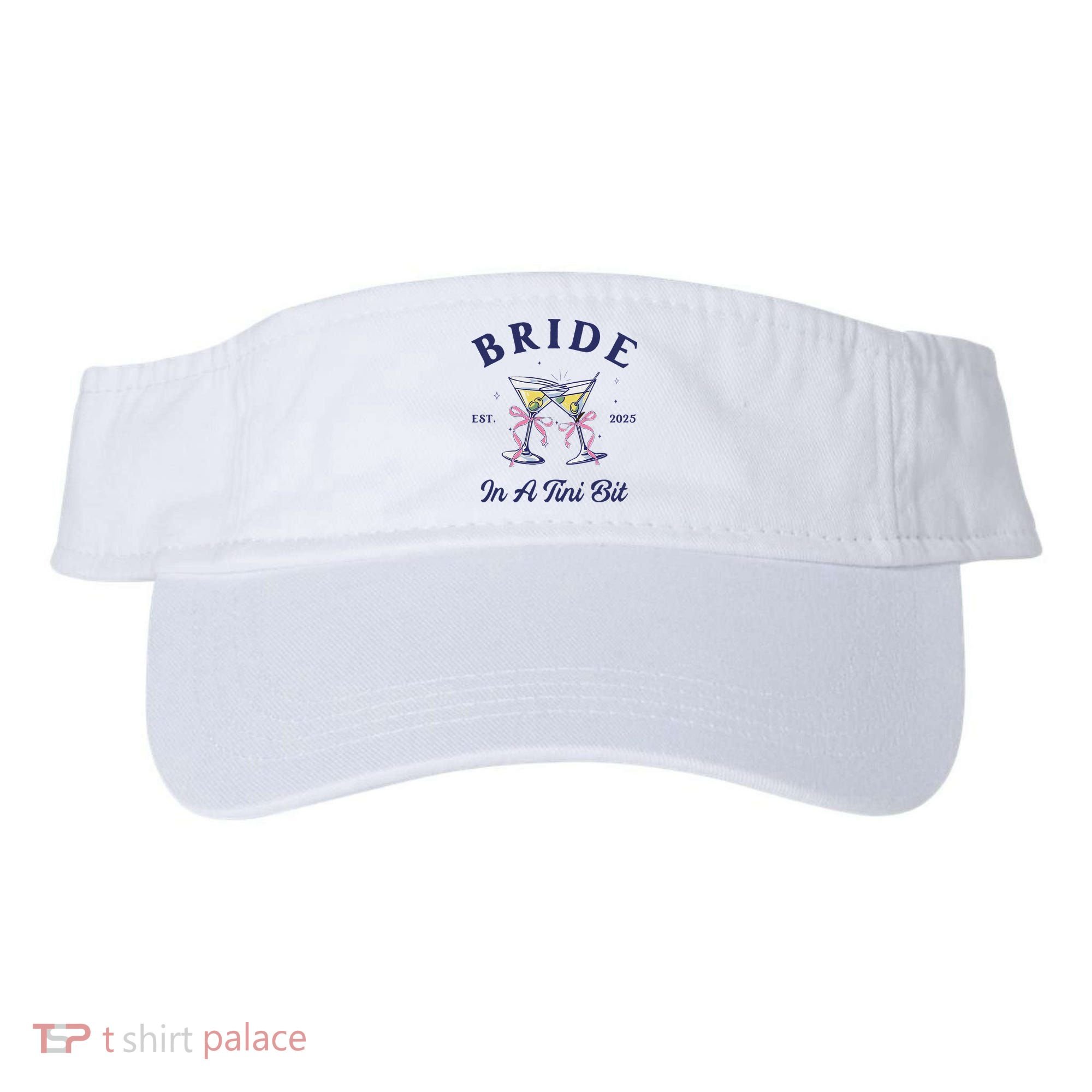 Bachelorette Party Martini Lover Bride An A Tini Bit Bride Visor