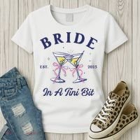 Bachelorette Party Martini Lover Bride An A Tini Bit Bride Women's T-Shirt thumb 3