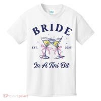 Bachelorette Party Martini Lover Bride An A Tini Bit Bride Kids T-Shirt thumb 0