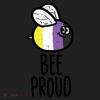 Bee Proud Nonbinary Pride Non Binary Enby Nb Flag Lgbtq Funny Gift Women's Sweatshirt thumb 2