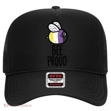 Bee Proud Nonbinary Pride Non Binary Enby Nb Flag Lgbtq Funny Gift Hat