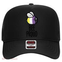 Bee Proud Nonbinary Pride Non Binary Enby Nb Flag Lgbtq Funny Gift Hat thumb 0