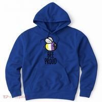 Bee Proud Nonbinary Pride Non Binary Enby Nb Flag Lgbtq Funny Gift Hoodie thumb 0