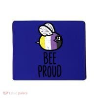 Bee Proud Nonbinary Pride Non Binary Enby Nb Flag Lgbtq Funny Gift Mousepad thumb 0