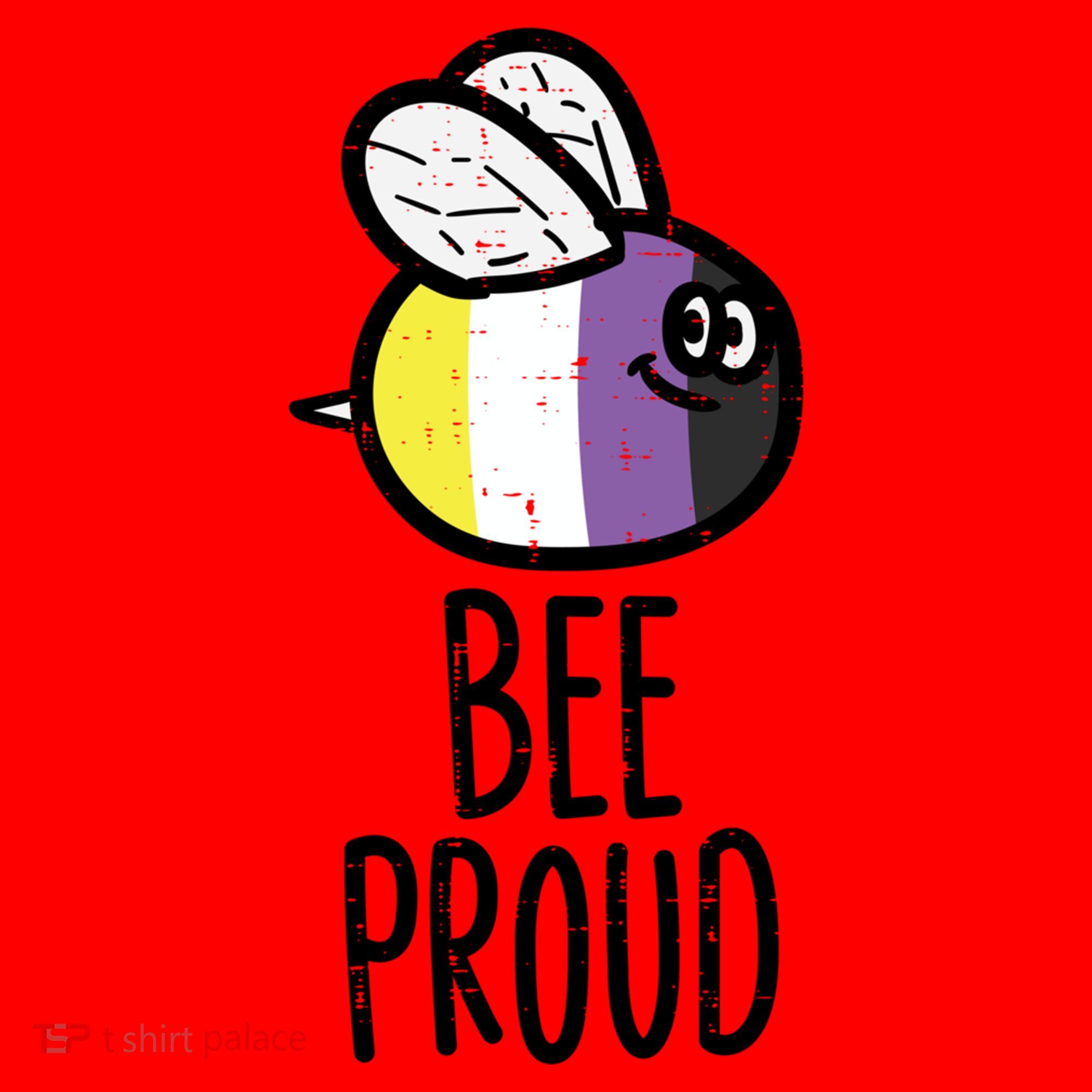 Bee Proud Nonbinary Pride Non Binary Enby Nb Flag Lgbtq Funny Gift Santa Hat