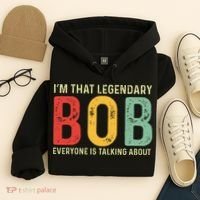 Bob Personal Name First Name Funny Bob Saying Bob Meme Hoodie thumb 4