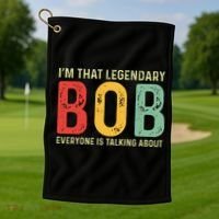 Bob Personal Name First Name Funny Bob Saying Bob Meme Golf Towel thumb 1