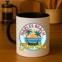 Beach Please Naples Beach Florida Beach Spring Break Gift Coffee Mug thumb 4