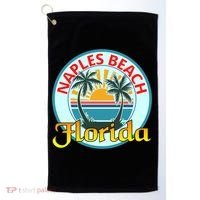 Beach Please Naples Beach Florida Beach Spring Break Gift Golf Towel thumb 0