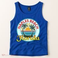 Beach Please Naples Beach Florida Beach Spring Break Gift Tank Top thumb 2