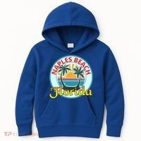 Beach Please Naples Beach Florida Beach Spring Break Gift Kids Hoodie thumb 0