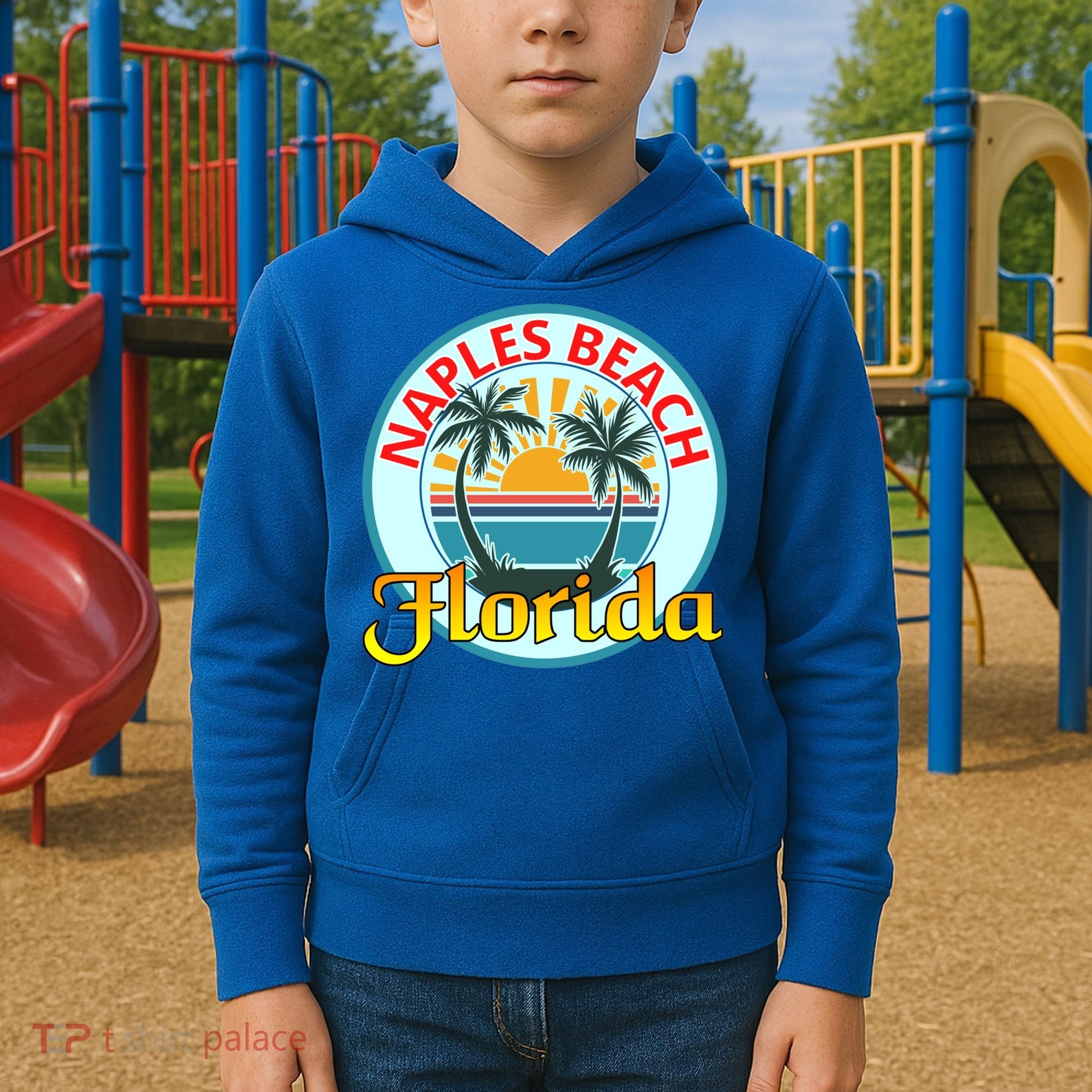 Beach Please Naples Beach Florida Beach Spring Break Gift Kids Hoodie