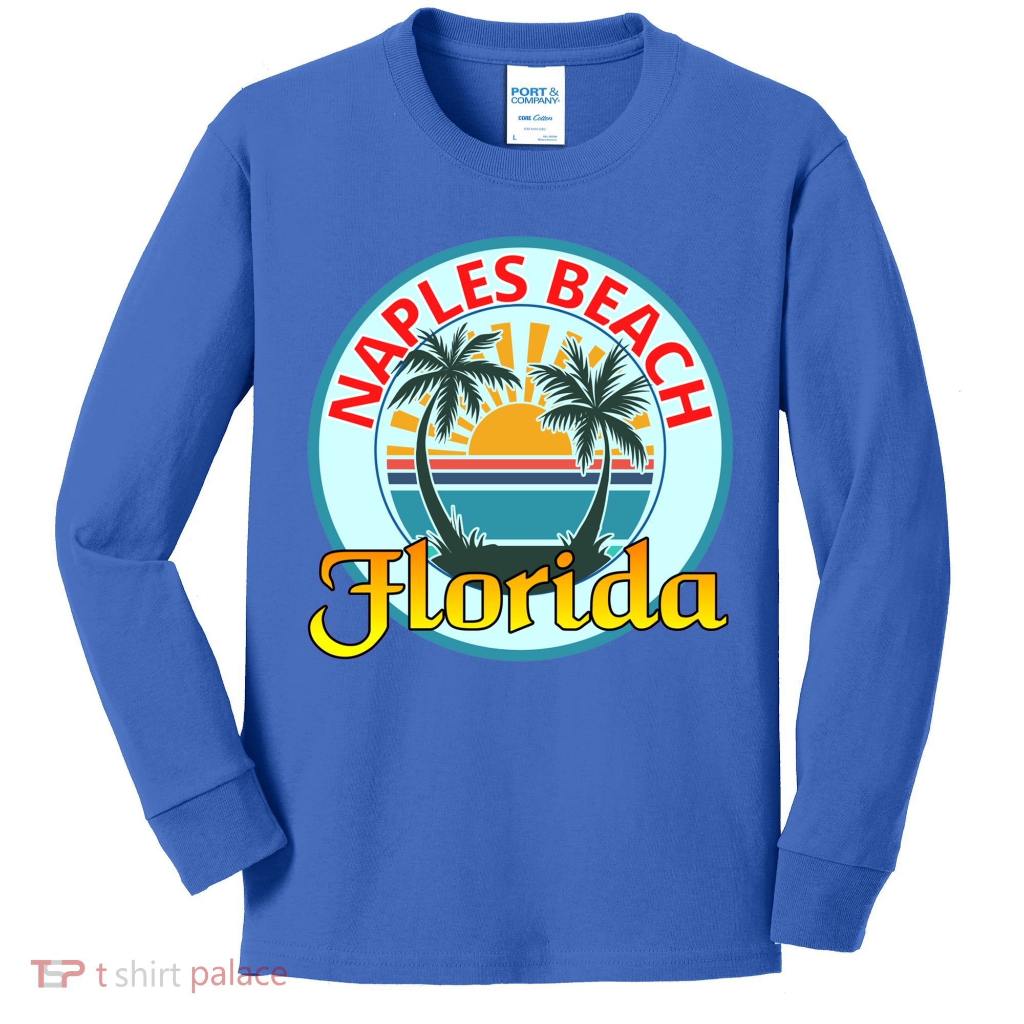 Beach Please Naples Beach Florida Beach Spring Break Gift Kids Long Sleeve Shirt