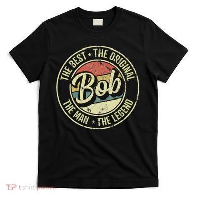 Bob Personal Name First Name Retro Bob T-Shirt