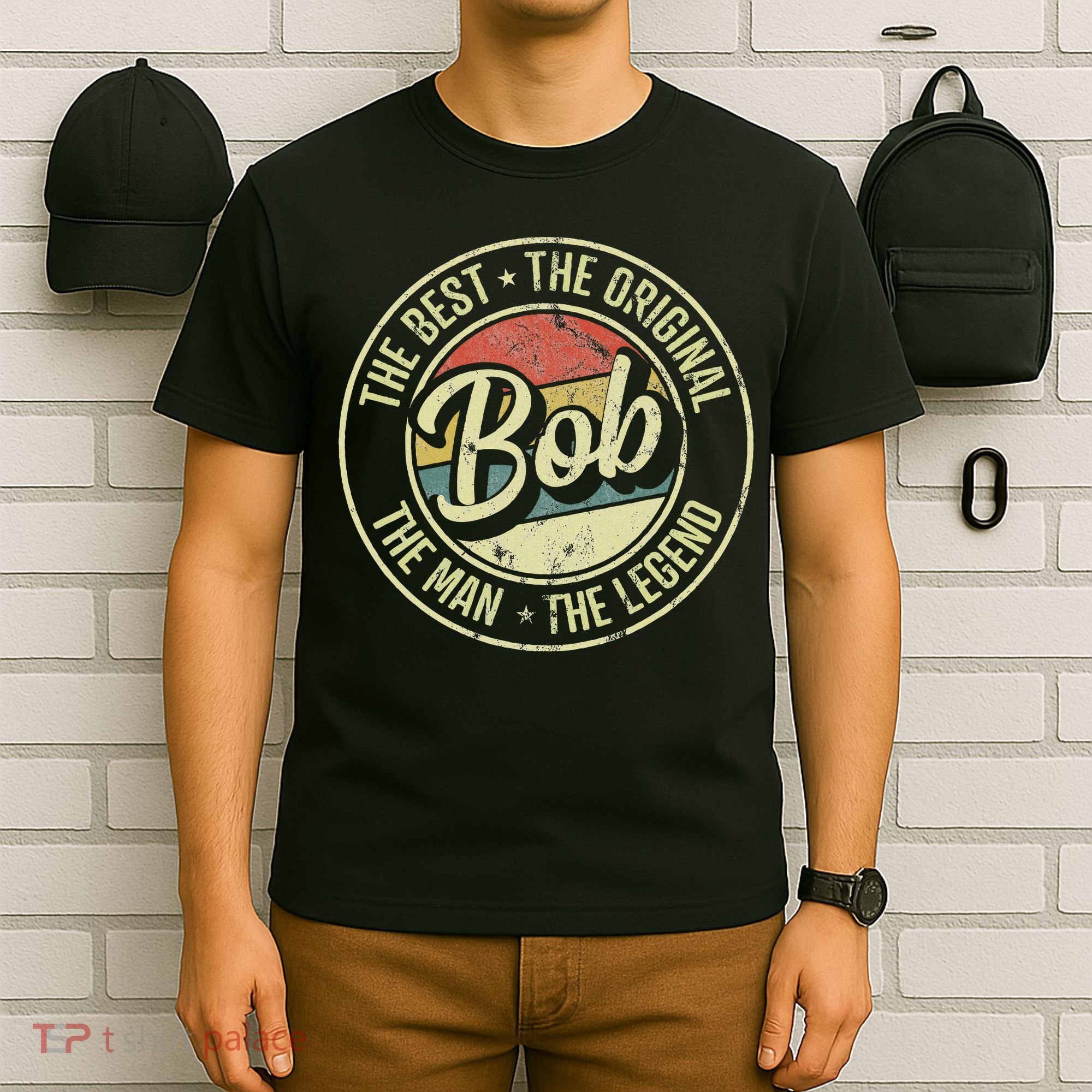 Bob Personal Name First Name Retro Bob T-Shirt