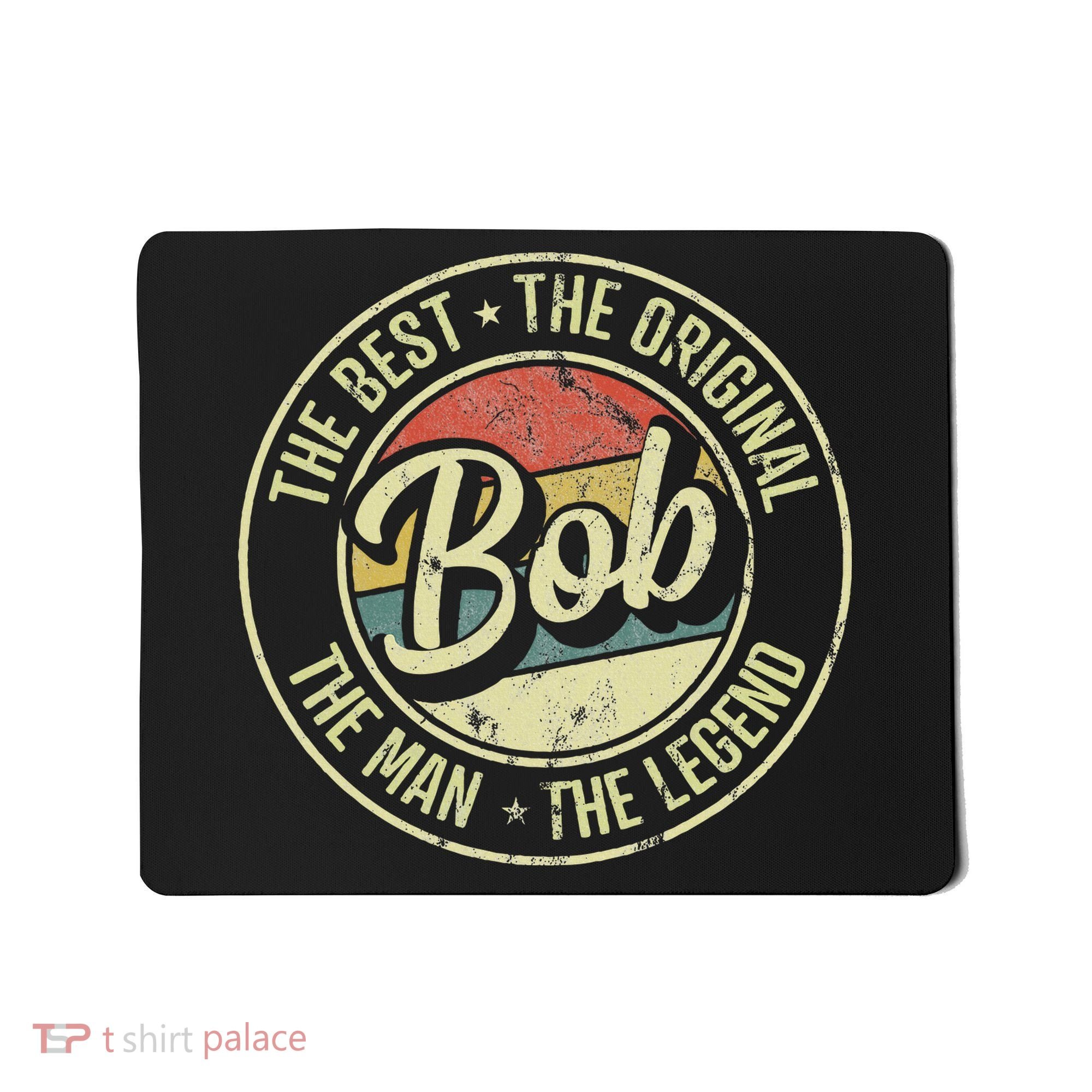 Bob Personal Name First Name Retro Bob Mousepad