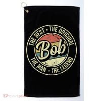 Bob Personal Name First Name Retro Bob Golf Towel thumb 0
