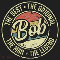 Bob Personal Name First Name Retro Bob Golf Towel thumb 3