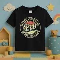 Bob Personal Name First Name Retro Bob Toddler T-Shirt thumb 3