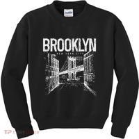 Brooklyn Pride Nyc New York City Ny Brooklyn Bridge Kids Sweatshirt thumb 0