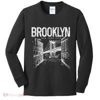 Brooklyn Pride Nyc New York City Ny Brooklyn Bridge Kids Long Sleeve Shirt thumb 0