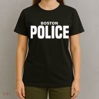 Boston Police Officer Massachusetts Policeman Duty T-Shirt thumb 4