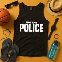 Boston Police Officer Massachusetts Policeman Duty Tank Top thumb 4