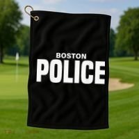 Boston Police Officer Massachusetts Policeman Duty Golf Towel thumb 1