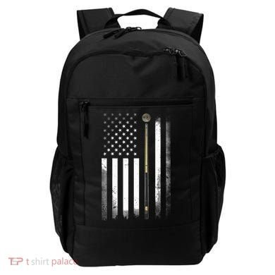 Billiards Pool Player Table USA US American Flag Backpack