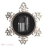 Billiards Pool Player Table USA US American Flag Ornament thumb 0