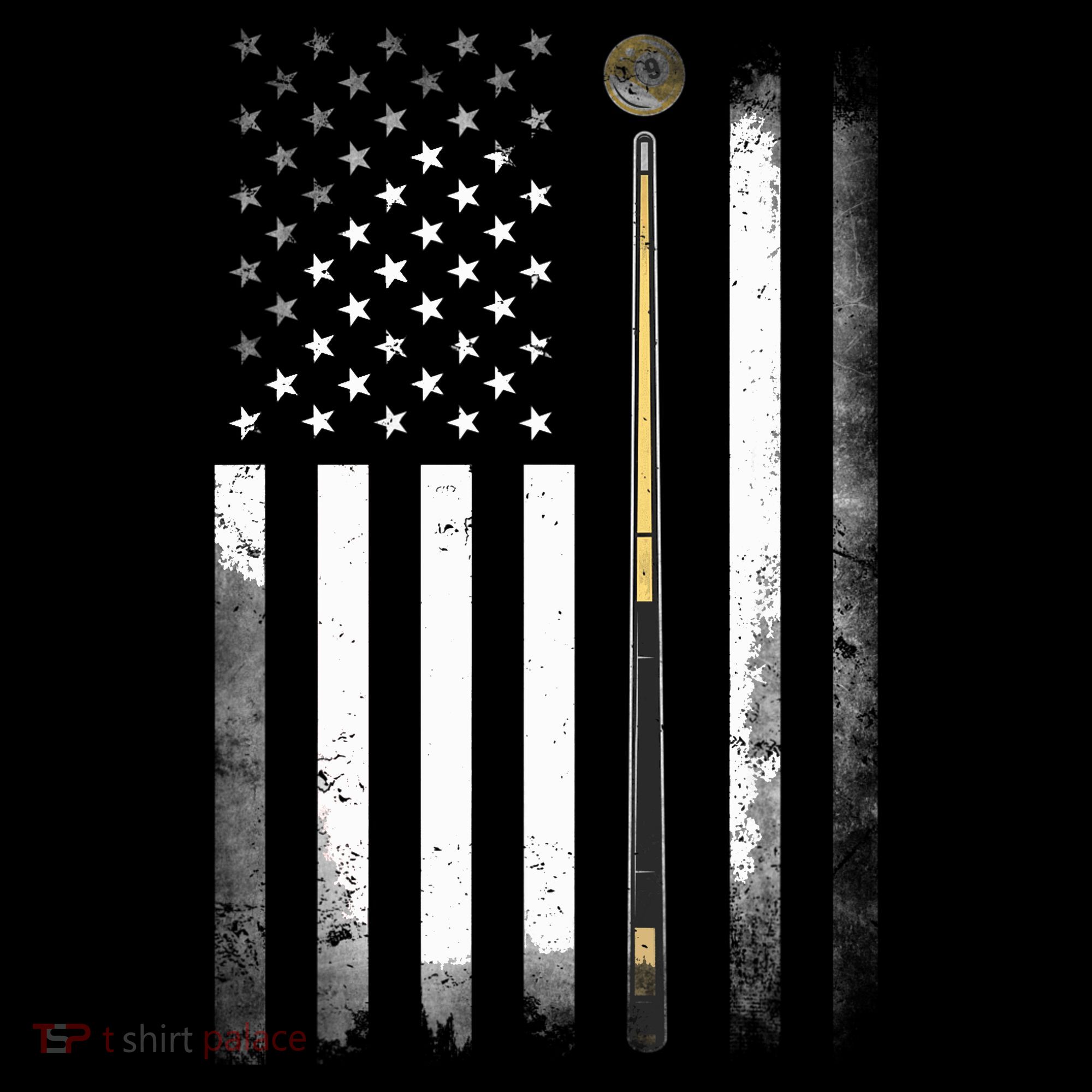 Billiards Pool Player Table USA US American Flag Ornament