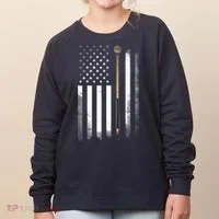 Billiards Pool Player Table USA US American Flag Women's Sweatshirt thumb 0