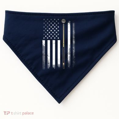 Billiards Pool Player Table USA US American Flag USA-Made Doggie Bandana