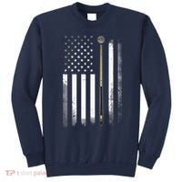 Billiards Pool Player Table USA US American Flag Sweatshirt thumb 0