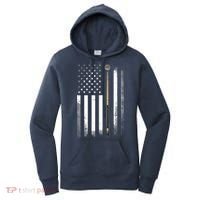 Billiards Pool Player Table USA US American Flag Women's Hoodie thumb 0