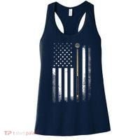 Billiards Pool Player Table USA US American Flag Women's Tank Top thumb 0
