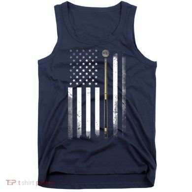 Billiards Pool Player Table USA US American Flag Tank Top