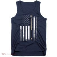 Billiards Pool Player Table USA US American Flag Tank Top thumb 0