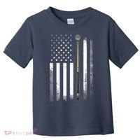 Billiards Pool Player Table USA US American Flag Toddler T-Shirt thumb 0