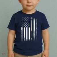 Billiards Pool Player Table USA US American Flag Toddler T-Shirt thumb 2