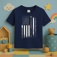 Billiards Pool Player Table USA US American Flag Toddler T-Shirt thumb 3