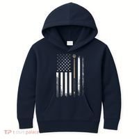 Billiards Pool Player Table USA US American Flag Kids Hoodie thumb 0