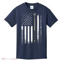 Billiards Pool Player Table USA US American Flag Kids T-Shirt thumb 0