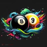 Billiards Pool Player 8 Ball 9 Ball Paint Art Billiard Balls Tote Bag thumb 4