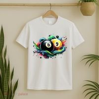 Billiards Pool Player 8 Ball 9 Ball Paint Art Billiard Balls T-Shirt thumb 2